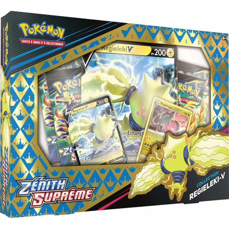POKÉMON EB12.5 : Zénith Suprême - COFFRET V 4 BOOSTERS REGIELEKI-V 1 POKÉMON EB12.5 : Zénith Suprême - COFFRET V 4 BOOSTERS REGIELEKI-V