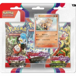 Pokémon EV01 : Ecarlate & Violet - Pack 3 Boosters - Arcanin Ou Oyacata (Tripack)